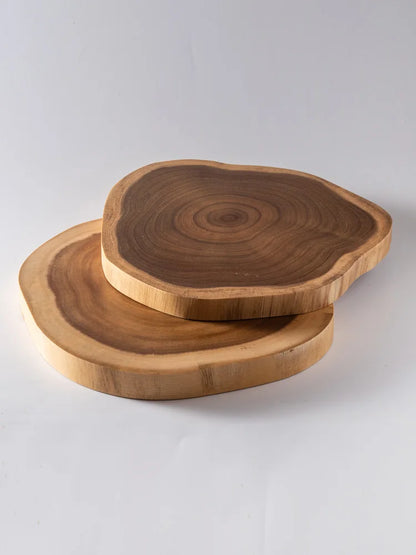 Natural Edge Acacia Wood Cutting & Serving Board