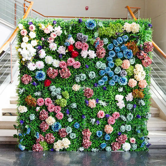Handmade Silk Flower Wall Backdrop for Weddings & Events