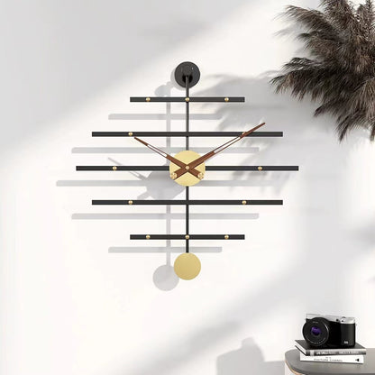 Art Deco | Modern Metal Bar Clock