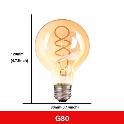 Vintage Spiral Filament Light Bulb - 15,000 Hour Life - E27 LED