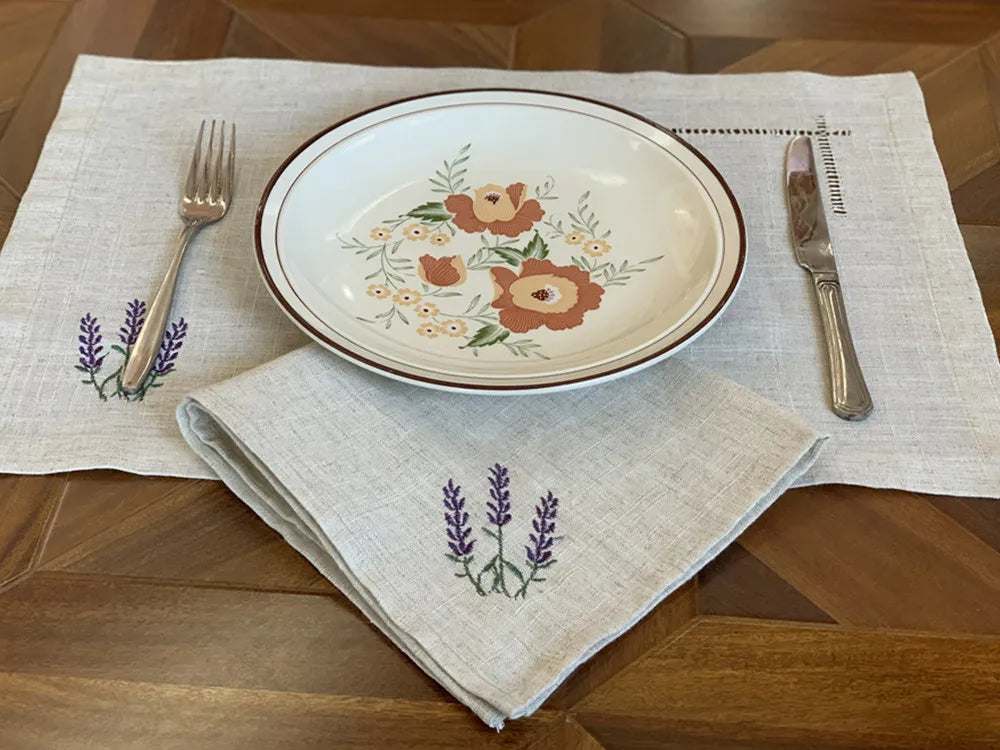 Linen-Blend Table Linens for Dining & Banquets
