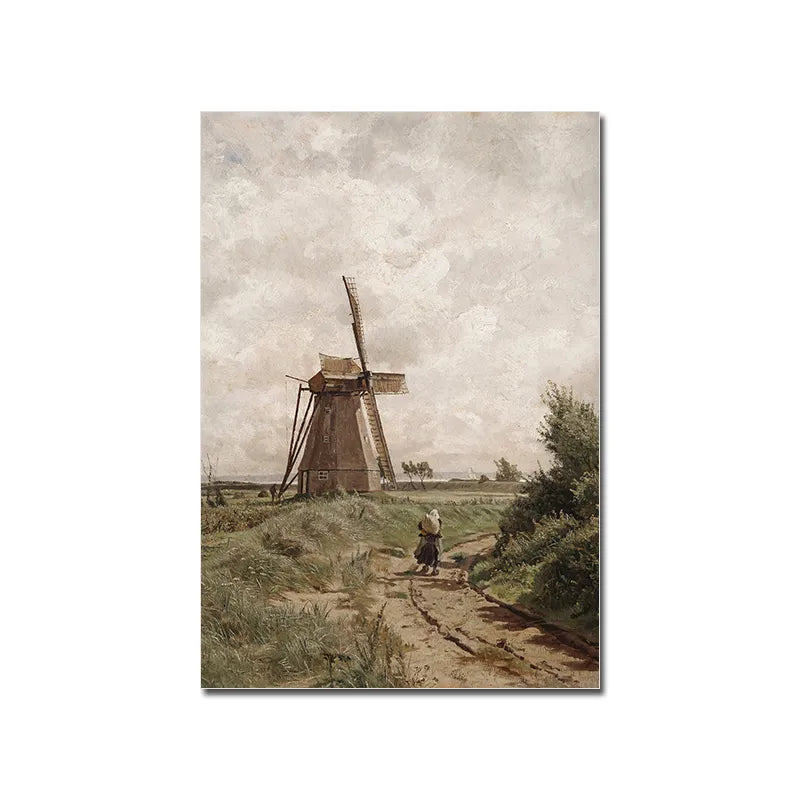 Vintage Elegant Lady Canvas Art Print