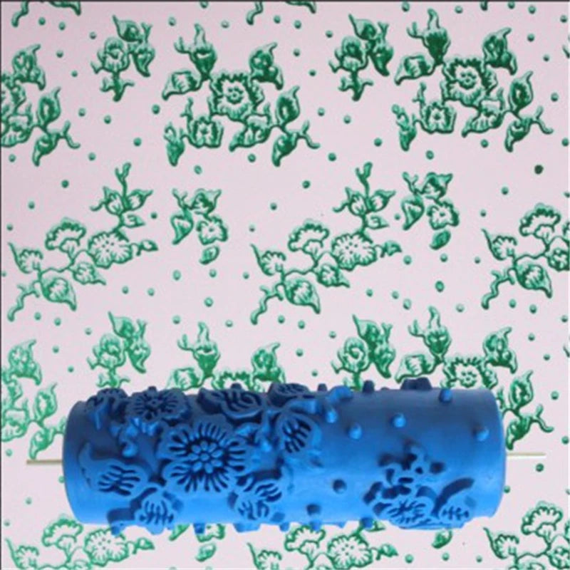 5" Reusable Rubber Paint Roller for Wall Decoration | 18 Patterns