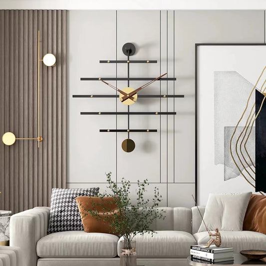 Art Deco | Modern Metal Bar Clock