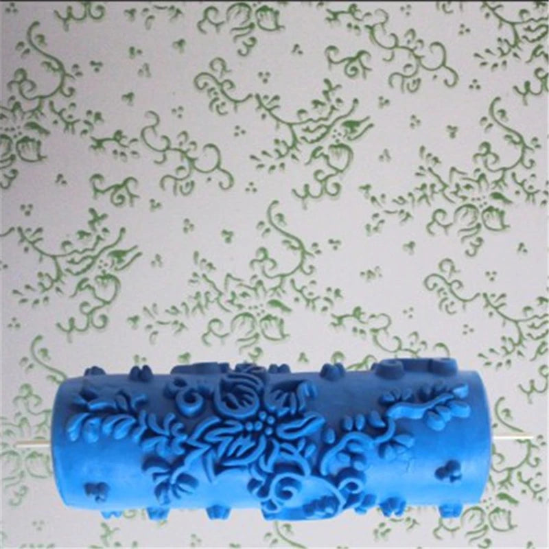 5" Reusable Rubber Paint Roller for Wall Decoration | 18 Patterns
