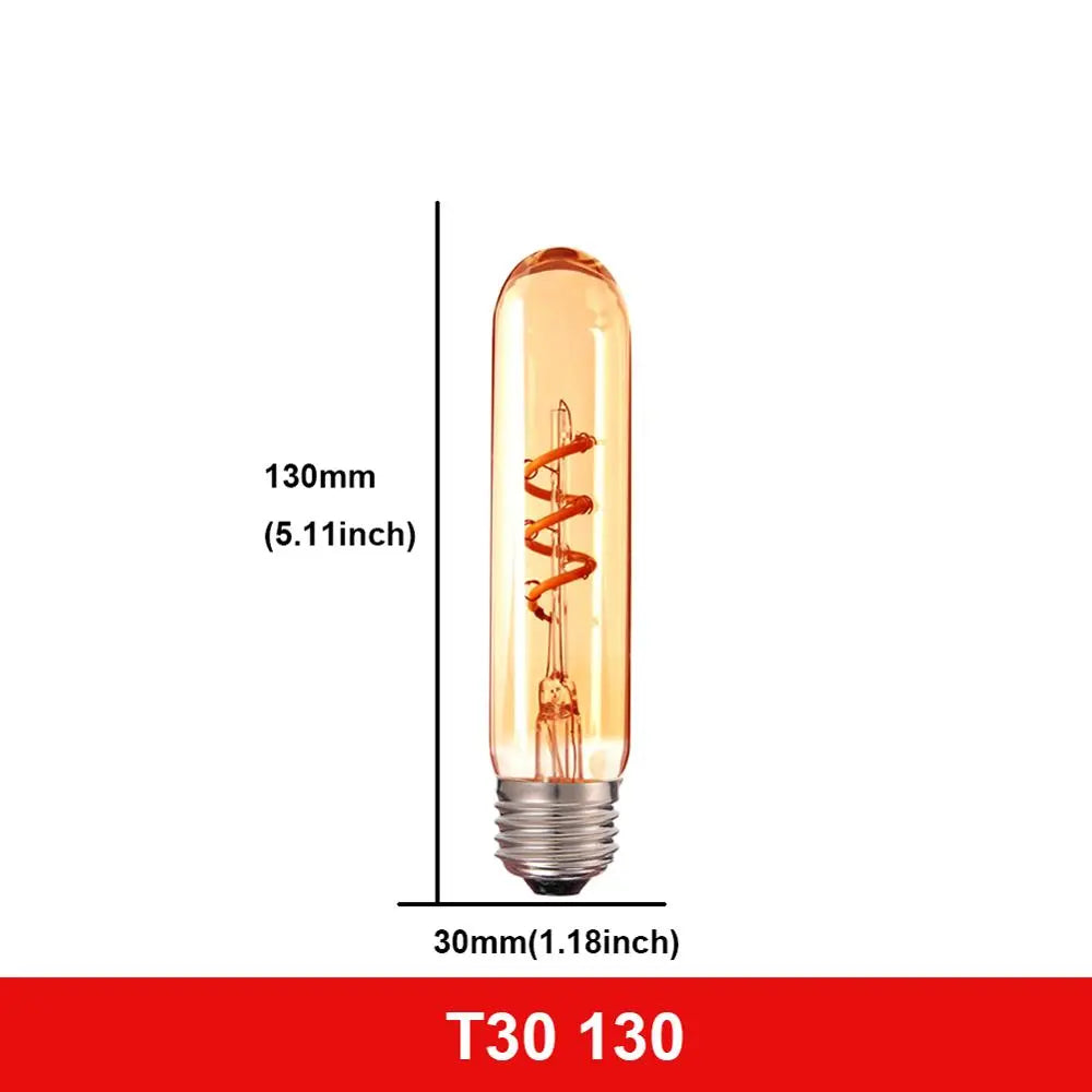 Vintage Spiral Filament Light Bulb - 15,000 Hour Life - E27 LED