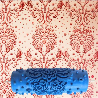 5" Reusable Rubber Paint Roller for Wall Decoration | 18 Patterns