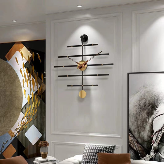 Art Deco | Modern Metal Bar Clock