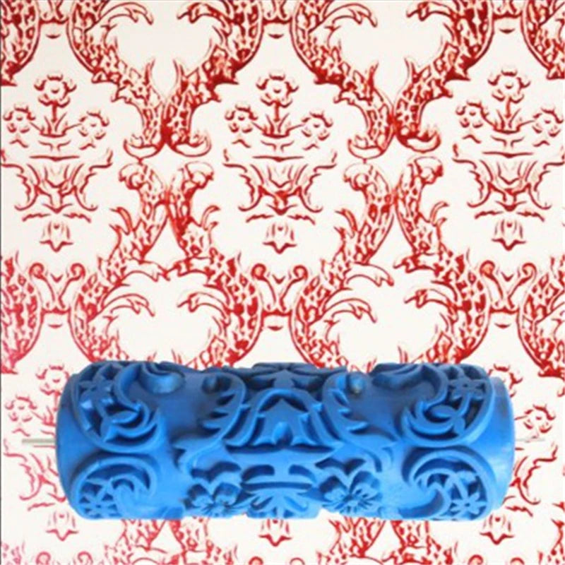 5" Reusable Rubber Paint Roller for Wall Decoration | 18 Patterns