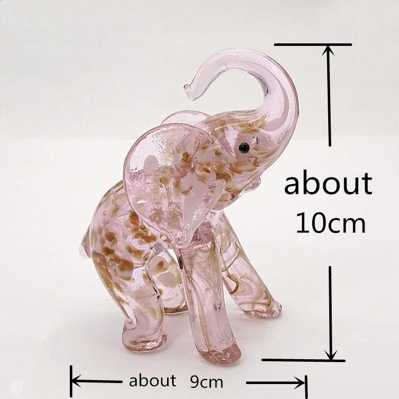 Petite Pink Murano-Style Art Glass Statue