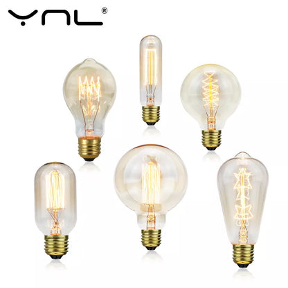 Classic E27 LED Globe Bulb - Vintage Style Warm White Bulb - 10,000-Hour Life Edison Bulb