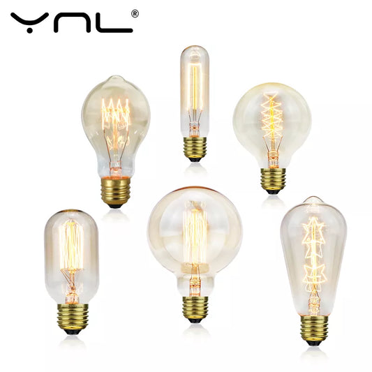 Classic E27 LED Globe Bulb - Vintage Style Warm White Bulb - 10,000-Hour Life Edison Bulb