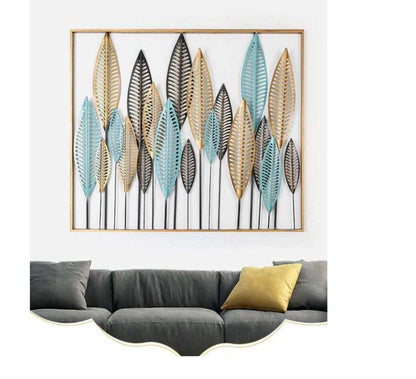 Elegant Metal Leaf Wall Art