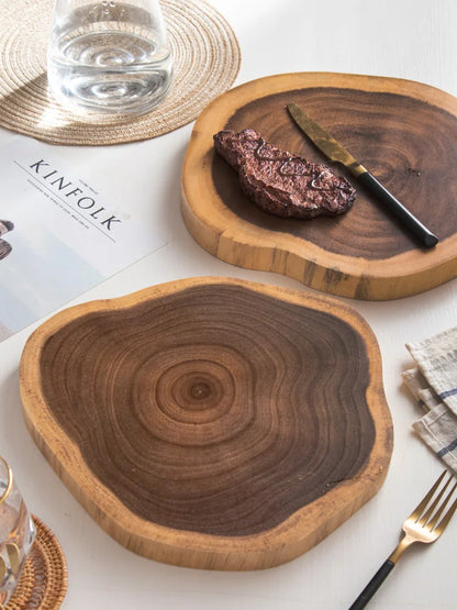 Natural Edge Acacia Wood Cutting & Serving Board