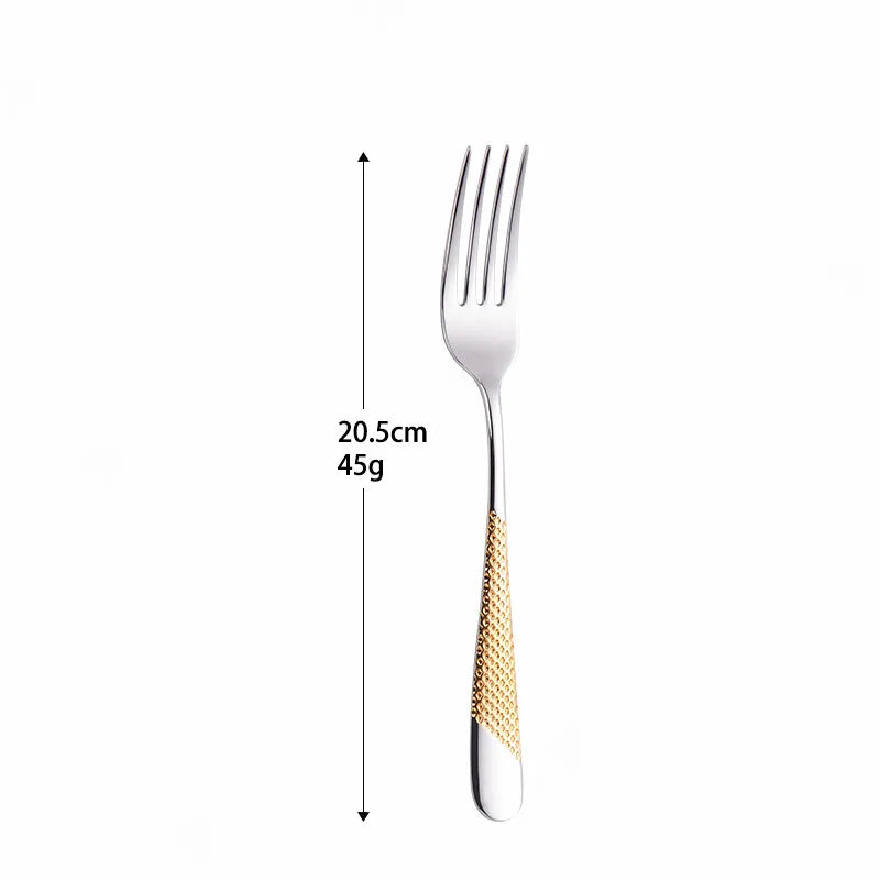 Frosted Stainless Steel Cutlery Set (Fork, Spoon & Knife)