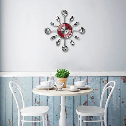 Cutlery Kitchen Wall Clock