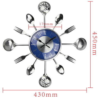 Cutlery Kitchen Wall Clock