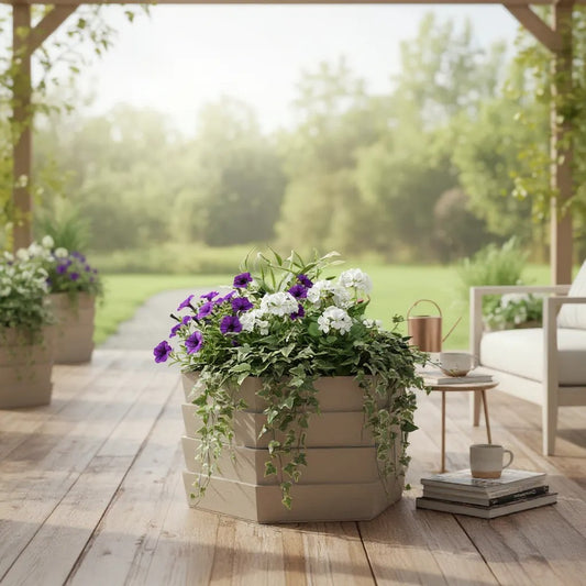 Indoor/Outdoor Lightweight Hexagon Planter Box
