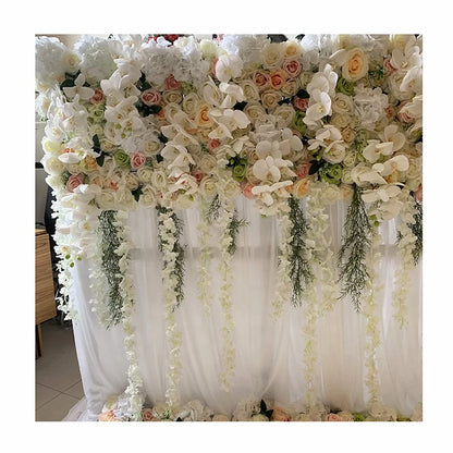 Handmade Silk Flower Wall Backdrop for Weddings & Events