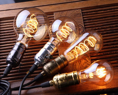Retro Gold Spiral - Vintage Edison Bulb with Gold Tint - 20,000 Hour Life