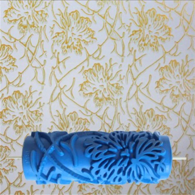 5" Reusable Rubber Paint Roller for Wall Decoration | 18 Patterns