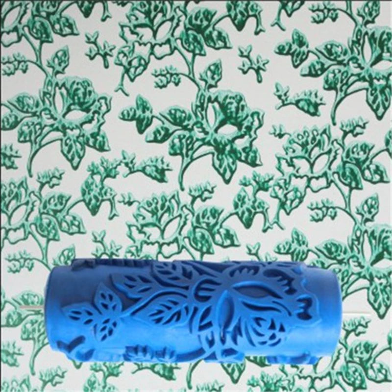 5" Reusable Rubber Paint Roller for Wall Decoration | 18 Patterns