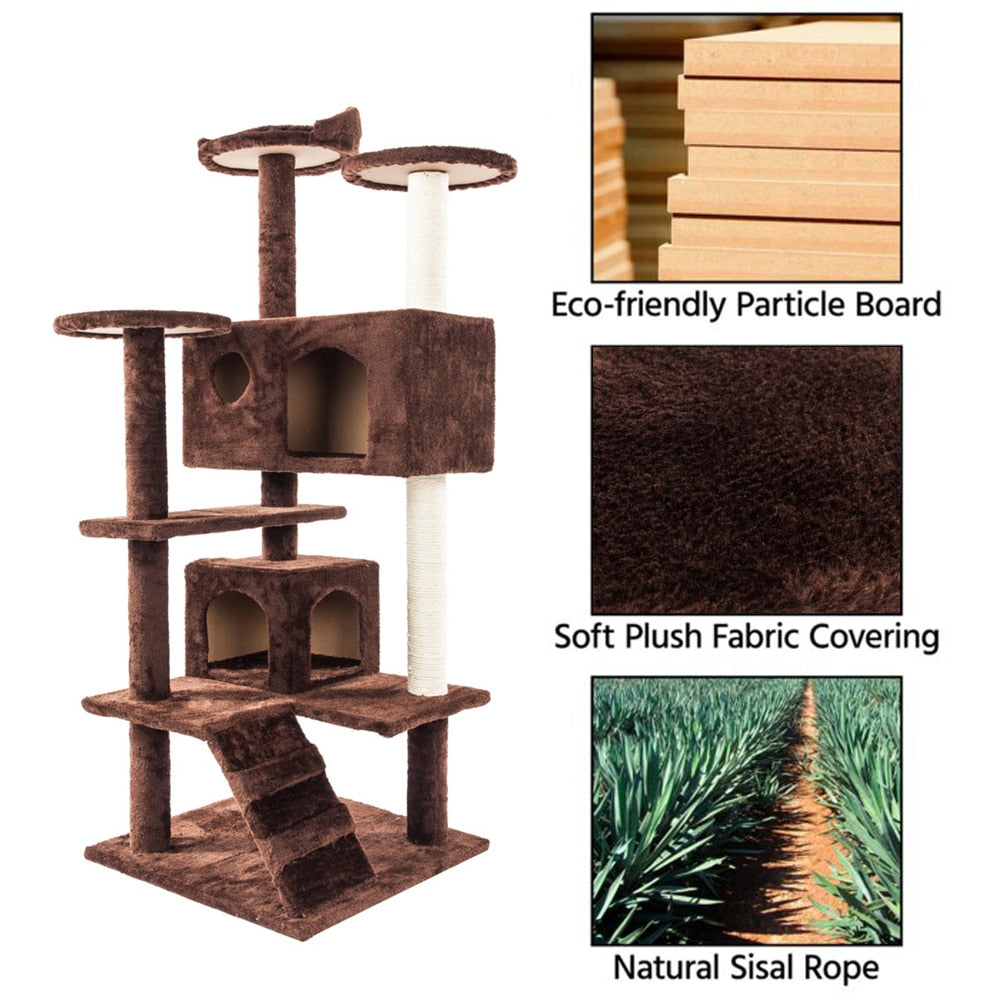 Cat Climb Tree with Multiple Scratching Posts