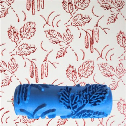 5" Reusable Rubber Paint Roller for Wall Decoration | 18 Patterns