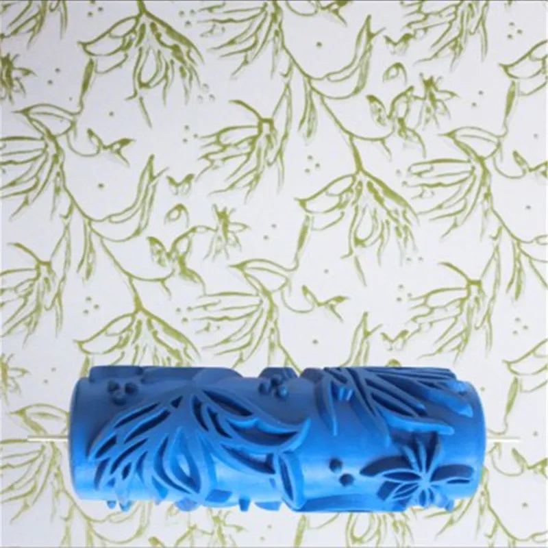 5" Reusable Rubber Paint Roller for Wall Decoration | 18 Patterns