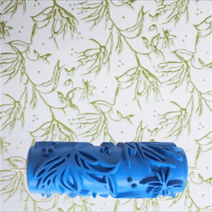 5" Reusable Rubber Paint Roller for Wall Decoration | 18 Patterns