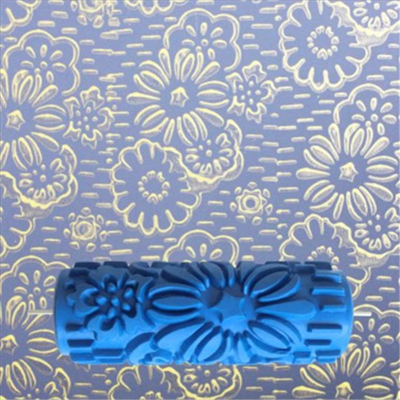 5" Reusable Rubber Paint Roller for Wall Decoration | 18 Patterns