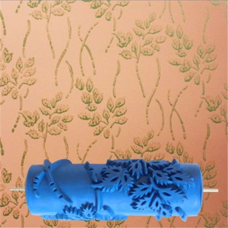 5" Reusable Rubber Paint Roller for Wall Decoration | 18 Patterns