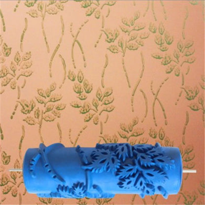 5" Reusable Rubber Paint Roller for Wall Decoration | 18 Patterns
