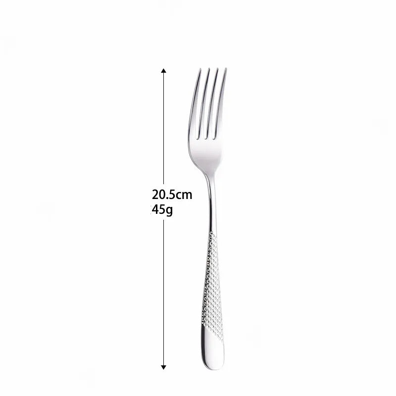 Frosted Stainless Steel Cutlery Set (Fork, Spoon & Knife)