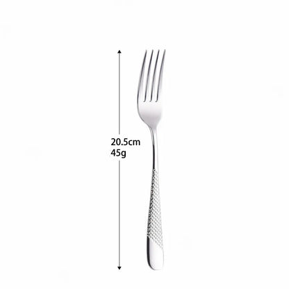 Frosted Stainless Steel Cutlery Set (Fork, Spoon & Knife)
