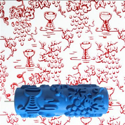 5" Reusable Rubber Paint Roller for Wall Decoration | 18 Patterns