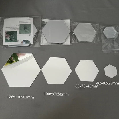 Acrylic Hexagon Mirror Stickers for Modern Wall Styling