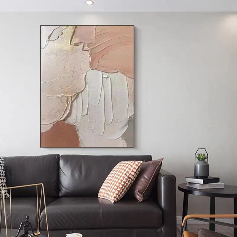 Modern Minimalist Framed Art Set 3 Piece High Gloss Porcelain Painting