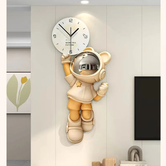 Cute Puppy Wall Clock – Nordic Decor for Modern Homes