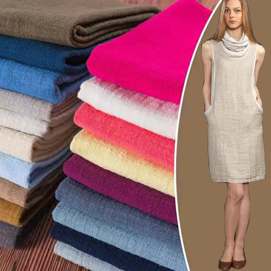Linen-Cotton Upholstery Fabric – 51" Wide Solid Texture