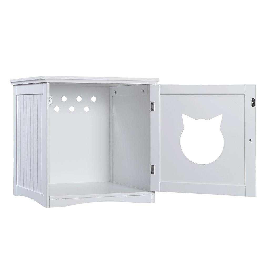 Multi-Use Cat Furniture Nightstand & Litter Enclosure