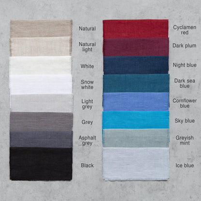 Stonewashed Linen Bedding Set with Coconut Button Closure – All-Season Comfort