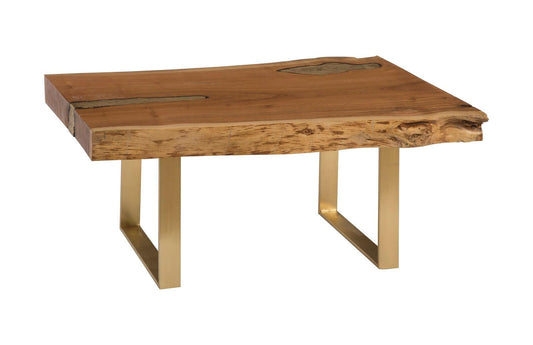 Artisan Brass-Poured Coffee Table