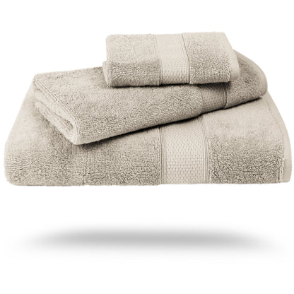 Thick Plush Bath Towels — Egyptian Cotton, Soft & Absorbent