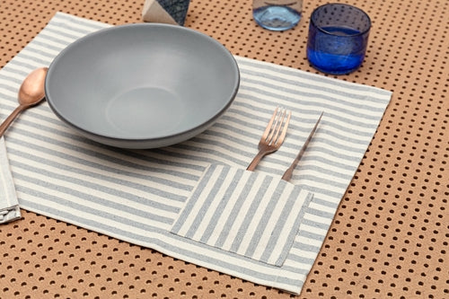 Upcycled Cotton Placemats for a Natural Table Setting