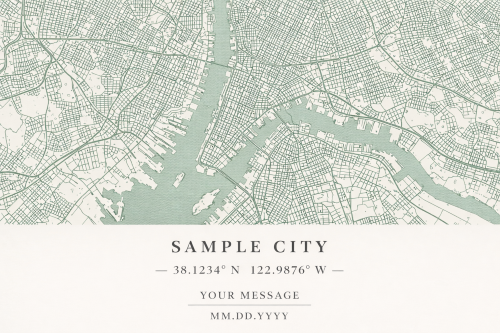 Custom Chicago Map Print – Personalized Wall Art
