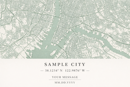 Custom Chicago Map Print – Personalized Wall Art