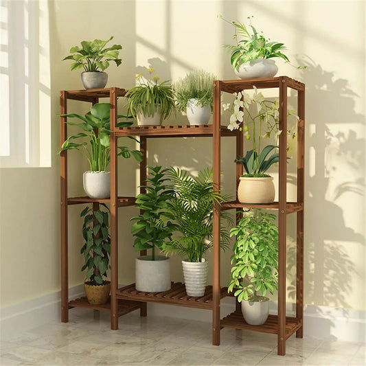 Stylish Multi-Tier Bamboo Plant Stand