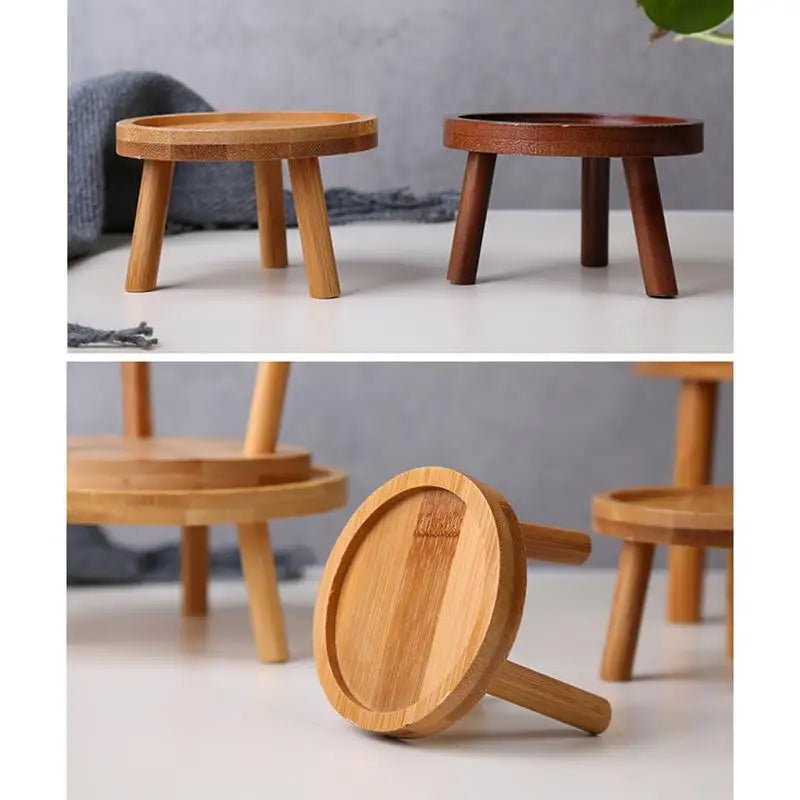 Sturdy Wooden Plant Stand for Indoor and Outdoor Use