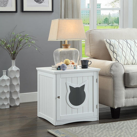 Multi-Use Cat Furniture Nightstand & Litter Enclosure